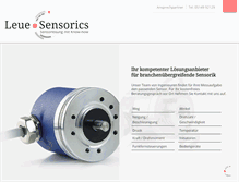 Tablet Screenshot of leue-sensorics.de